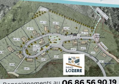 Prévenchères – 15 lots de terrains constructibles et lotis