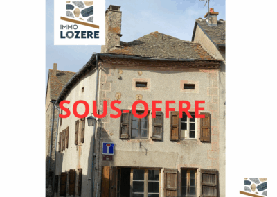 EXCLUSIVITE 120 : Chateauneuf de Randon, maison de village 120 m², de type 4 à rafraichir