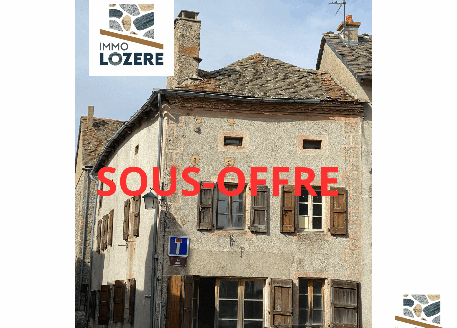 EXCLUSIVITE 120 : Chateauneuf de Randon, maison de village 120 m², de type 4 à rafraichir